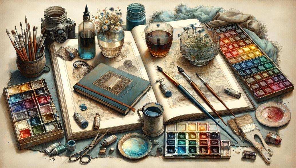 Exploring Mixed Media - Combining Oil, Watercolor, and Drawing Content